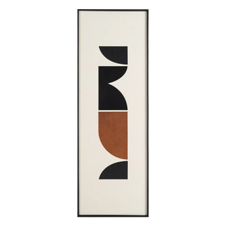 Cuadro Decorativo Mix Tallado y Print Madera 3,5 x 52 x 152 cm