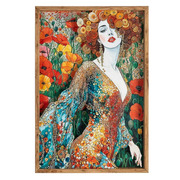 Cuadro Mujer Impresión sobre MDF y Cristal 3,5 x 43 x 63 cm 