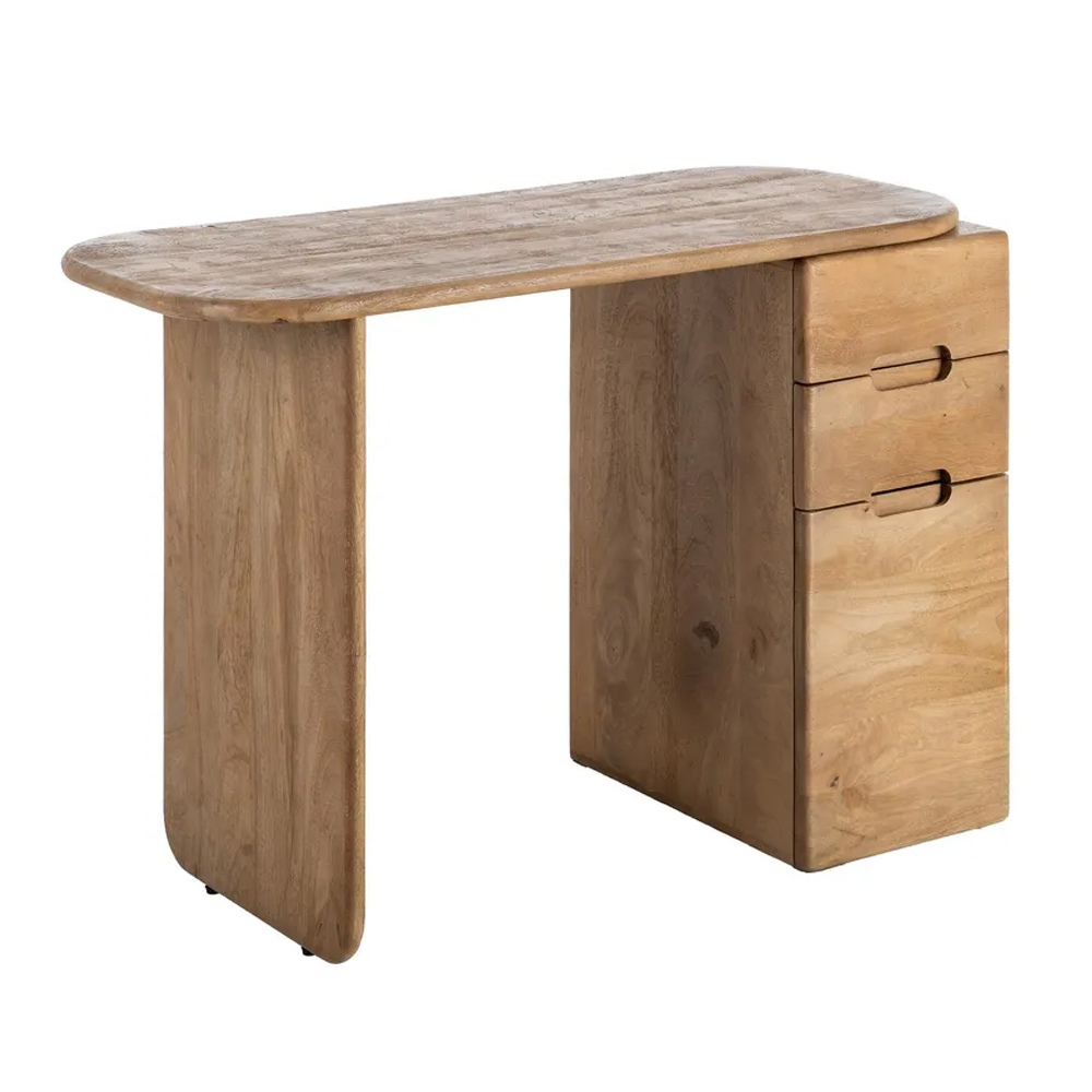 Escritorio de Madera Natural 1 Puerta 50 x 110 x 75 cm 