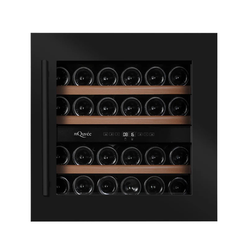 Vinoteca encastrable columna 2 zonas 25 botellas WineKeeper 25D Anthracite Black