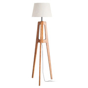 Lámpara de Suelo en Madera 40 x 40 x 158 cm 