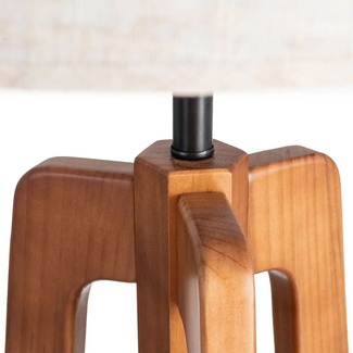 Lámpara de Suelo en Madera 40 x 40 x 158 cm 