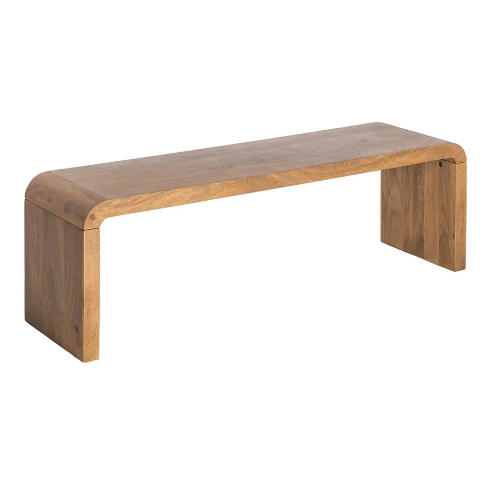 Mesa de Centro de Madera de Mango Natural 40 x 147,5 x 45 cm 