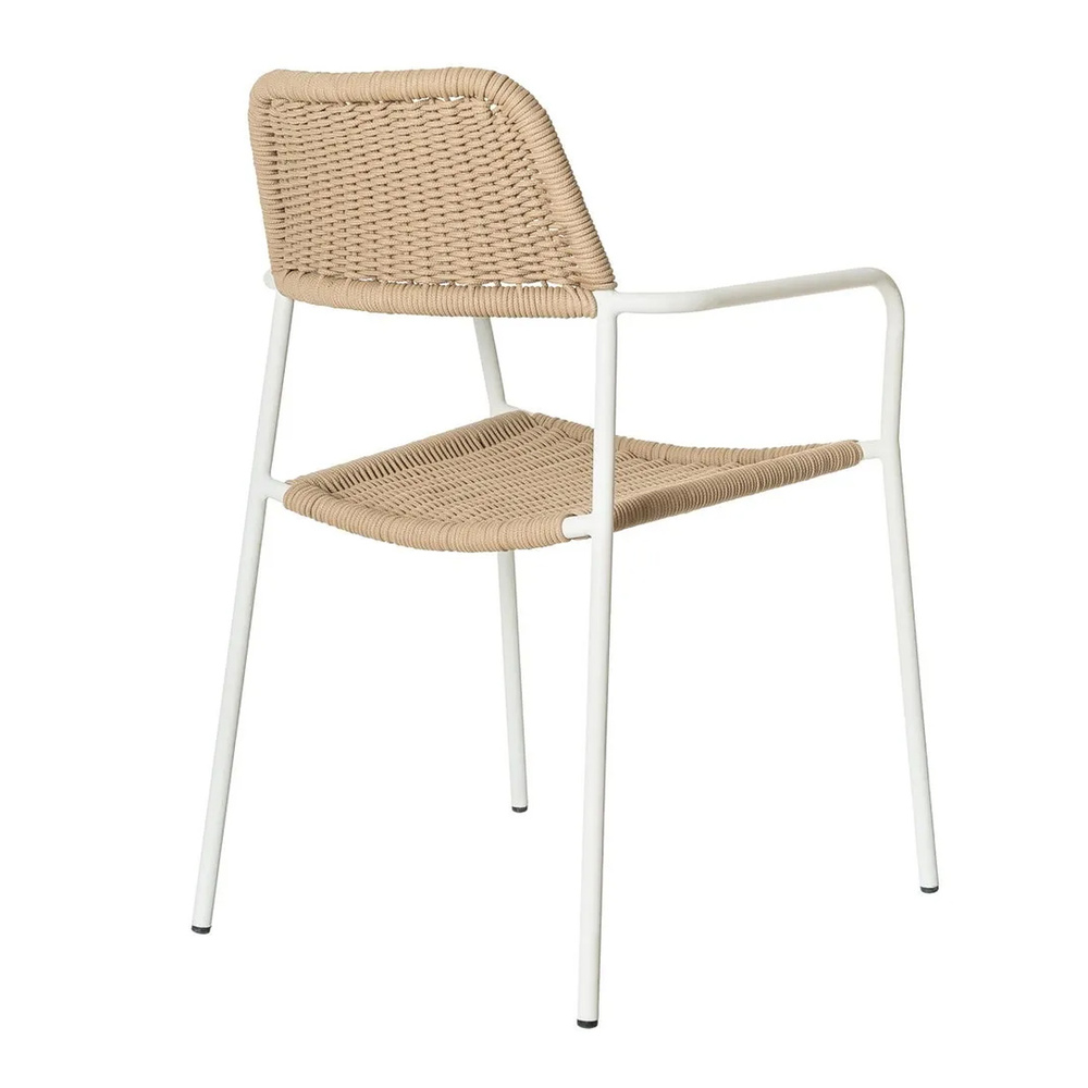 Silla Exterior Apilable Milos Blanco 55 x 55 x 83,5 cm