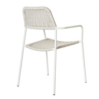 Silla Exterior Apilable Milos Blanco 55 x 55 x 83,5 cm