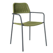 Silla Exterior Apilable Milos Grafito 55 x 55 x 83,5 cm