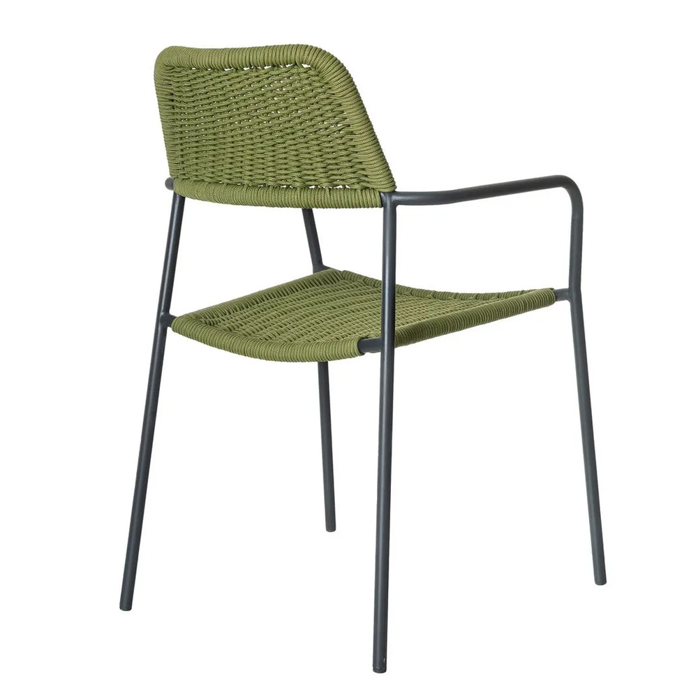 Silla Exterior Apilable Milos Grafito 55 x 55 x 83,5 cm