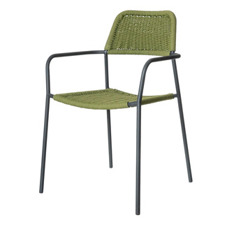 Silla Exterior Apilable Milos Grafito 55 x 55 x 83,5 cm