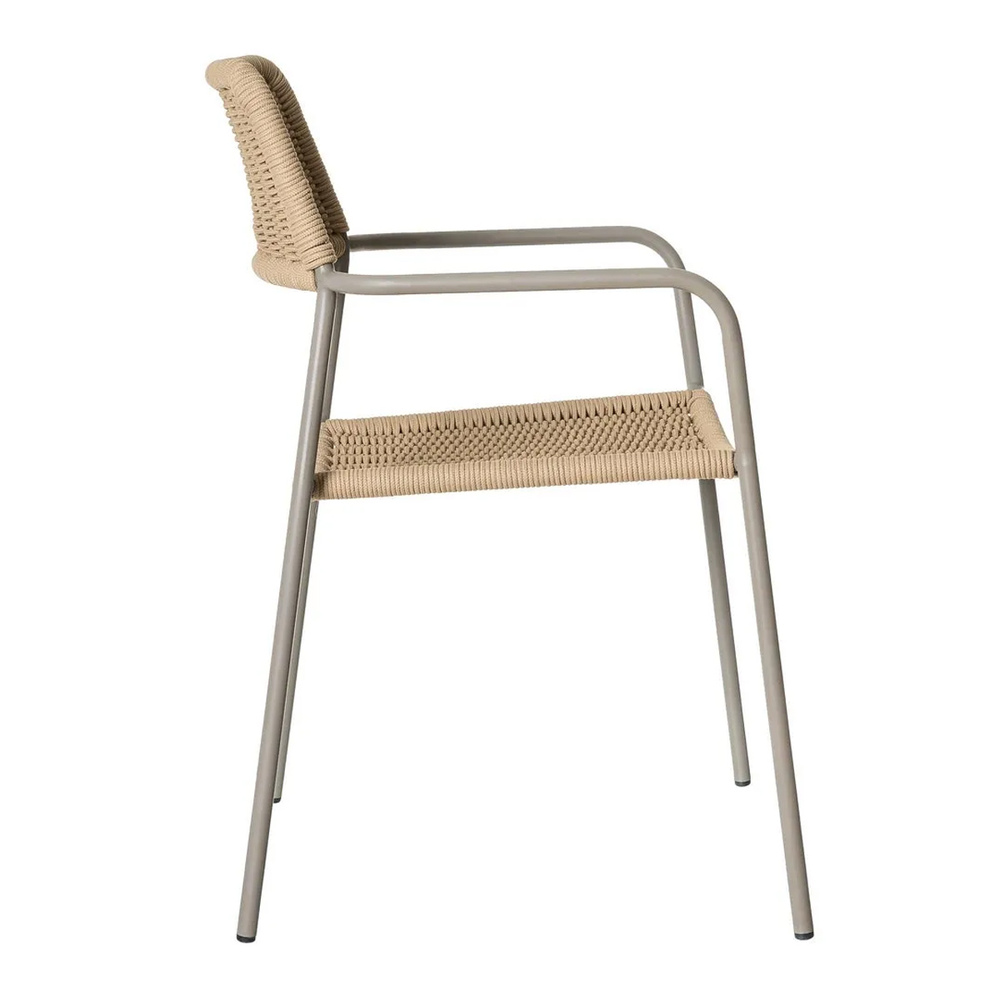 Silla Exterior Apilable Milos Limo 55 x 55 x 83,5 cm