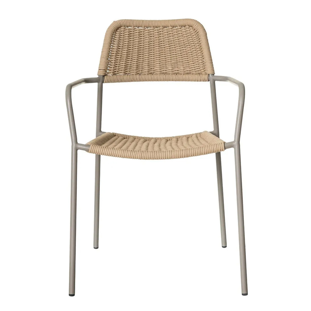 Silla Exterior Apilable Milos Limo 55 x 55 x 83,5 cm