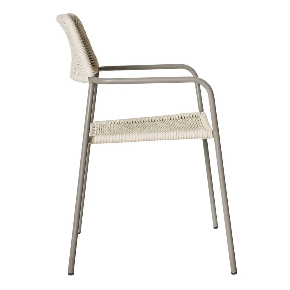 Silla Exterior Apilable Milos Limo 55 x 55 x 83,5 cm