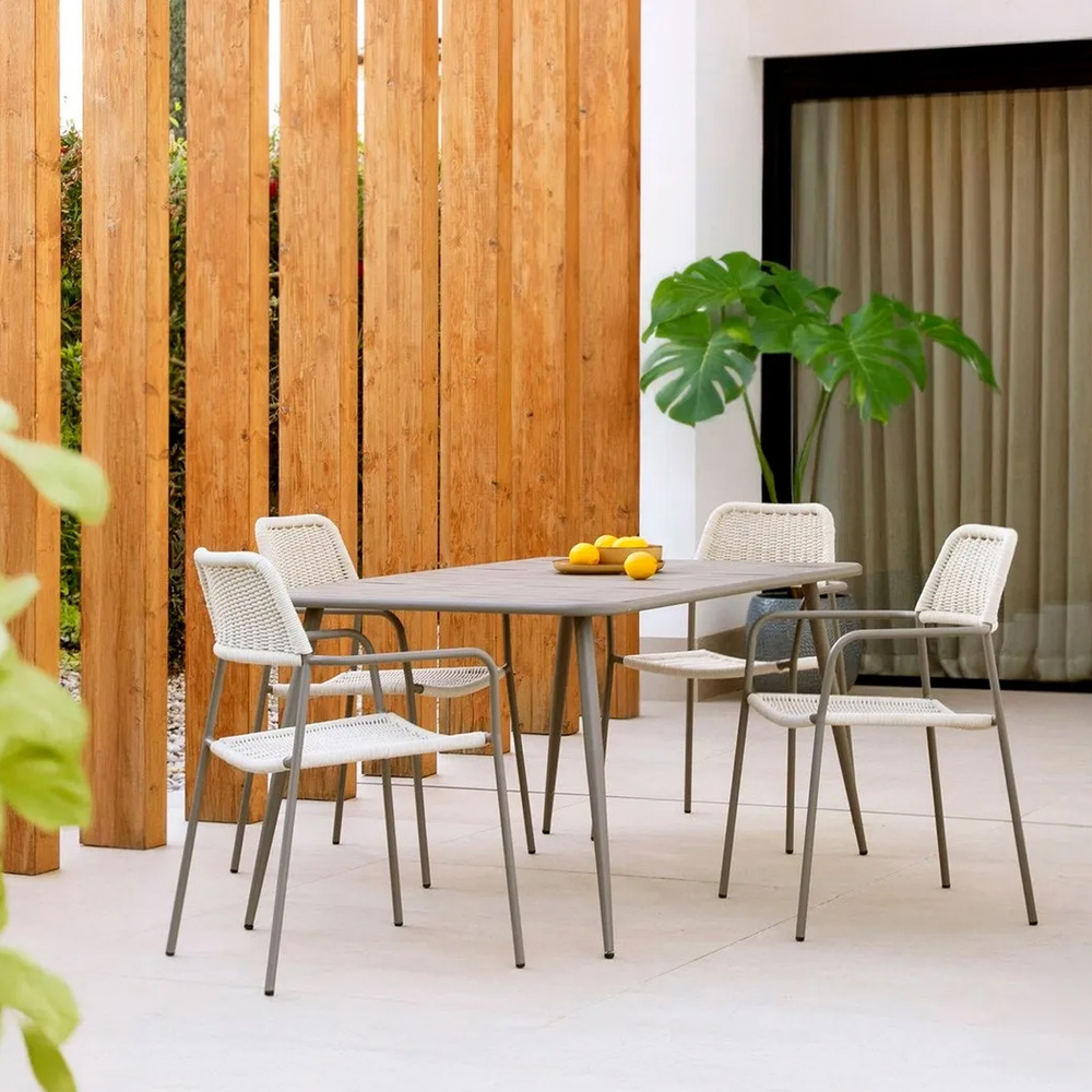 Silla Exterior Apilable Milos Limo 55 x 55 x 83,5 cm