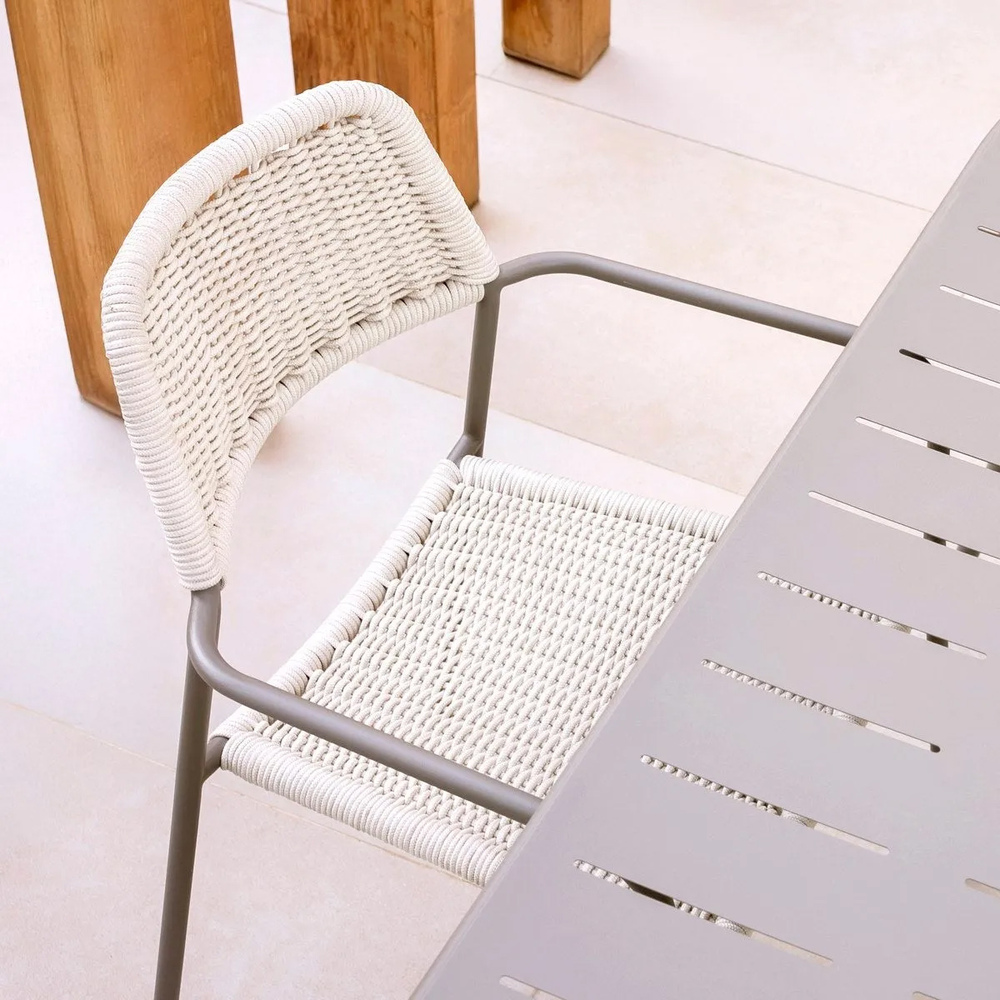 Silla Exterior Apilable Milos Limo 55 x 55 x 83,5 cm