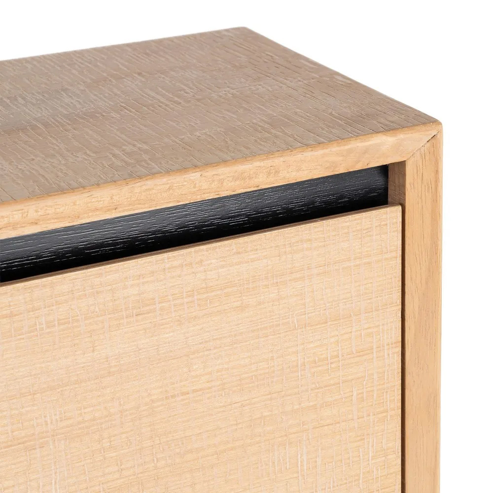 Zapatero de Madera Natural 3 Cajones 25 x 60 x 123 cm 