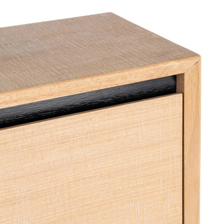 Zapatero de Madera Natural 3 Cajones 25 x 60 x 123 cm 