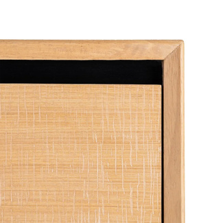 Zapatero de Madera Natural 3 Cajones 25 x 60 x 123 cm 