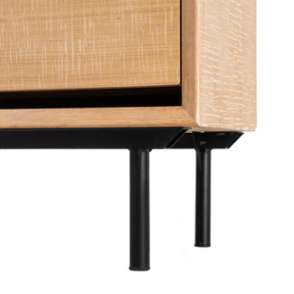 Zapatero de Madera Natural 3 Cajones 25 x 60 x 123 cm 
