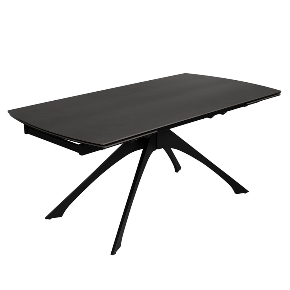 Mesa Comedor Extensible Gris Oscuro 90 x 180 x 76 cm 