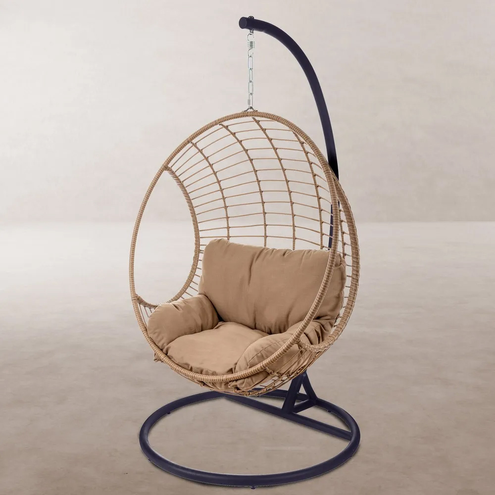 Silla Colgante Ariki con Mástil Ratán 104 x 104 x 192 cm 