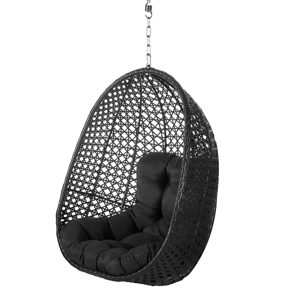 Silla Colgante Dido en Ratán Negro 64 x 81 x 111,5 cm 