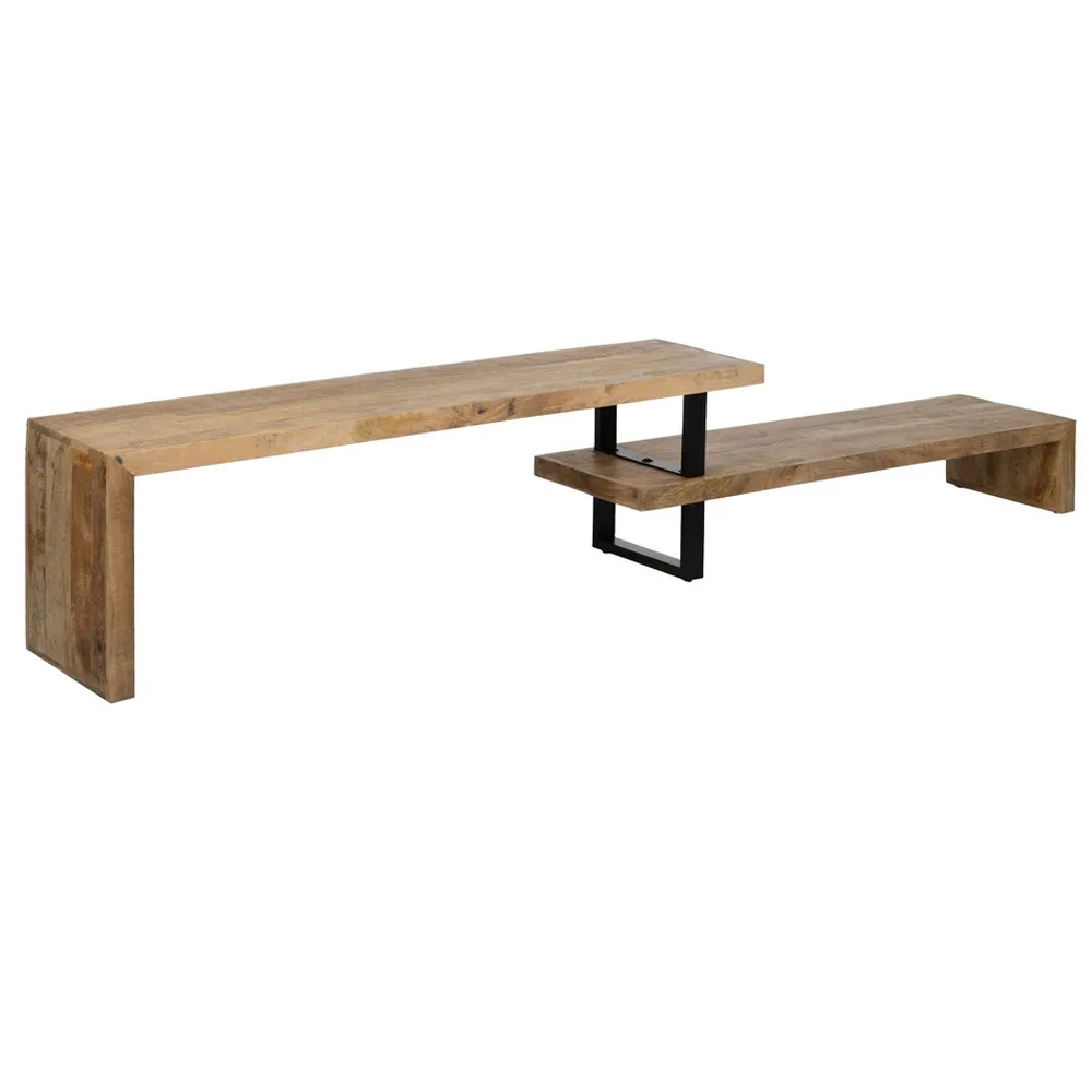 Mueble de Televisión de Madera de Mango 40 x 265 x 50 cm