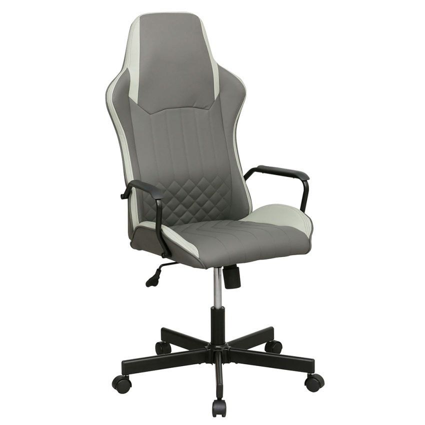 Silla de Oficina Tirez de Polipiel Gris 70 x 70 x 117 cm    