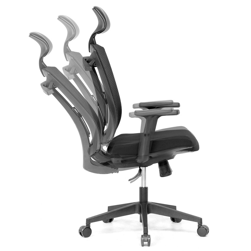Silla de Oficina Sunen Negra 67 x 68 x 117 cm