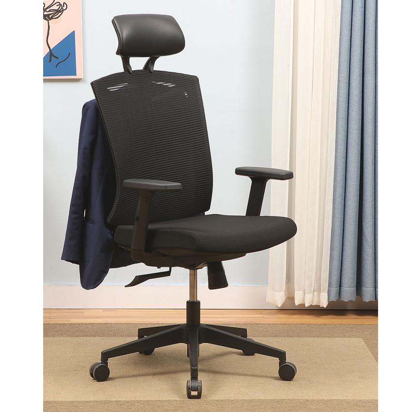 Silla de Oficina Sunen Negra 67 x 68 x 117 cm