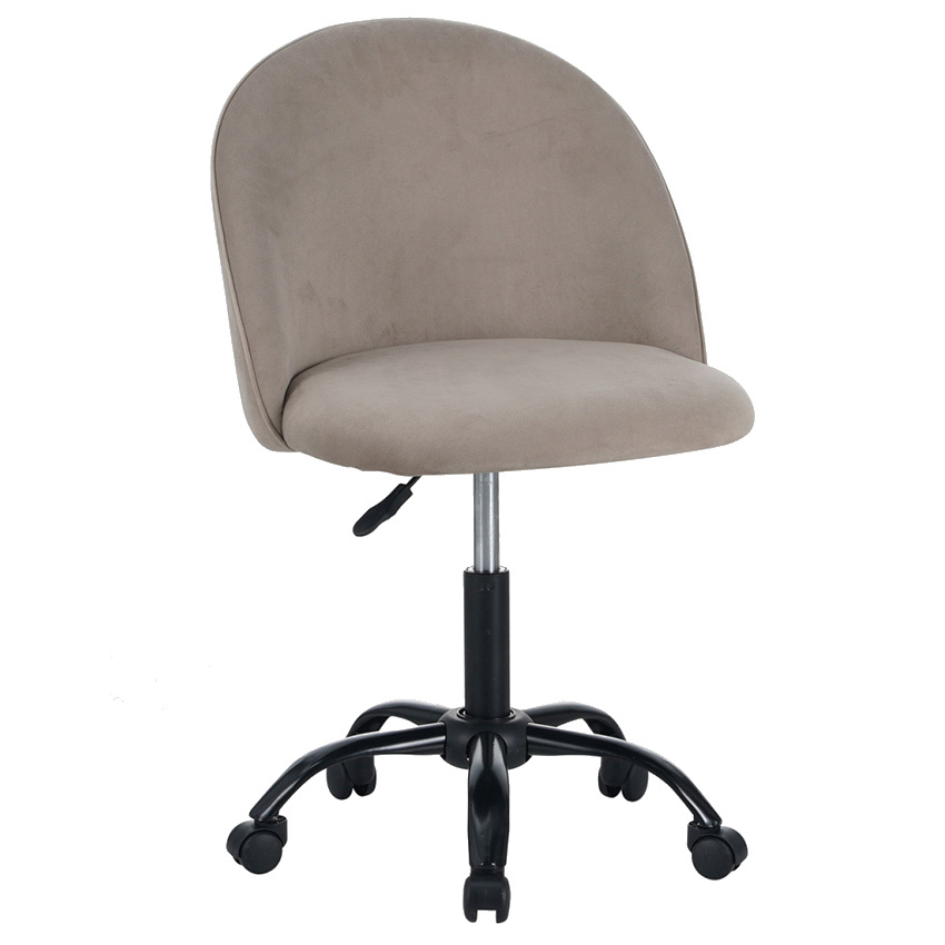 Silla de Escritorio Black Hill Office de Terciopelo 50 x 51 x 73 cm    