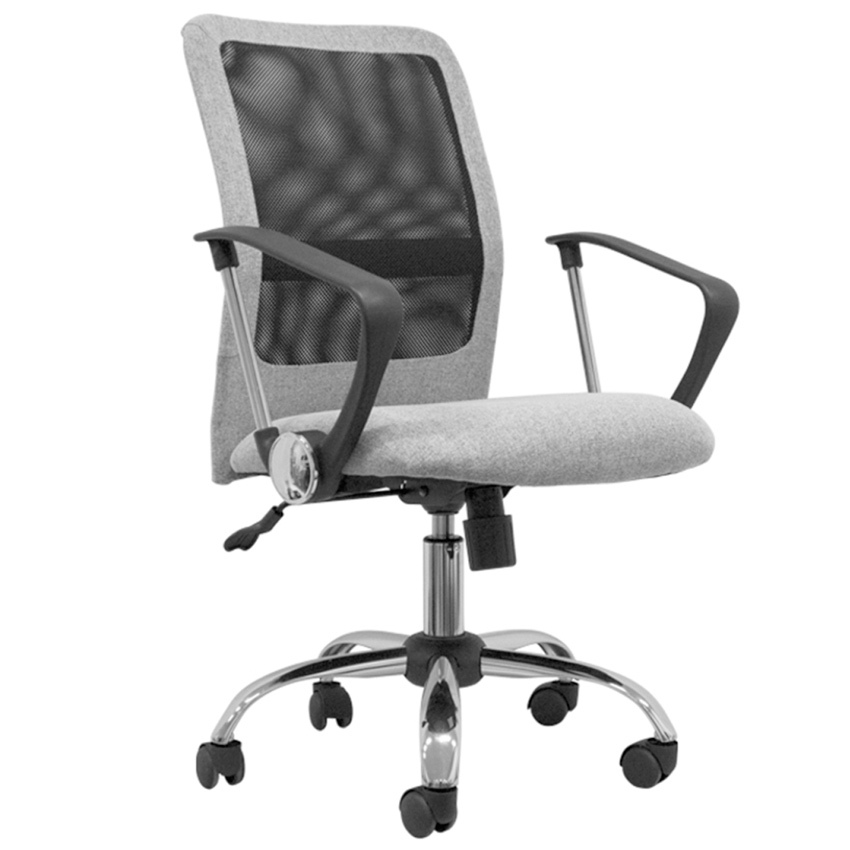 Silla de Oficina Tuner Gris Negro 49 x 60 x 90 cm   