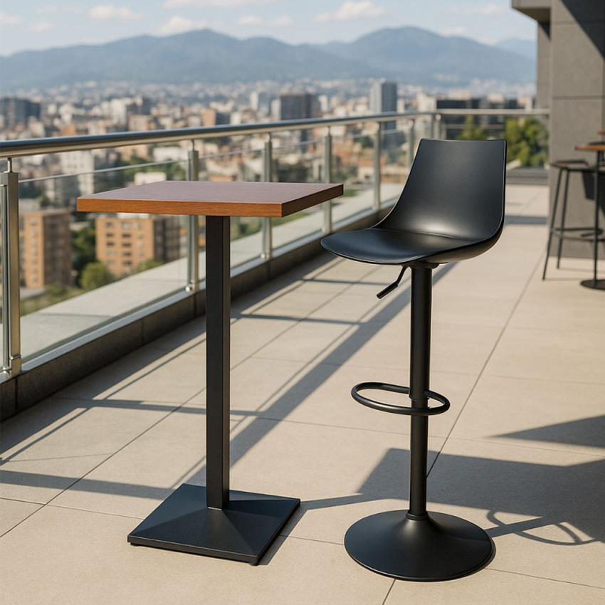 Mesa Tunka Alta Cuadrada 60 x 60 x 105 cm 