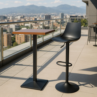 Mesa Tunka Alta Cuadrada 60 x 60 x 105 cm 