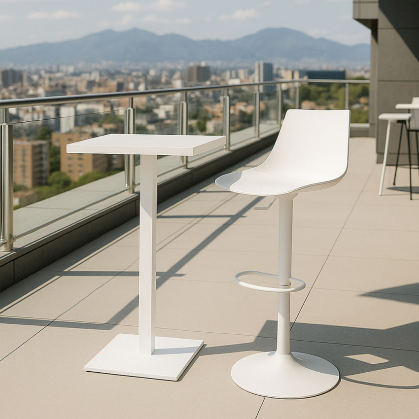 Mesa Tunka Alta Cuadrada 60 x 60 x 105 cm 