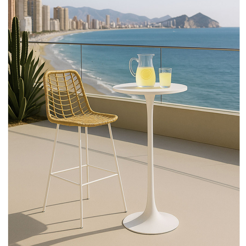 Mesa Kaligan Alta Tablero MDF 60 x 60 x 106,5 cm 