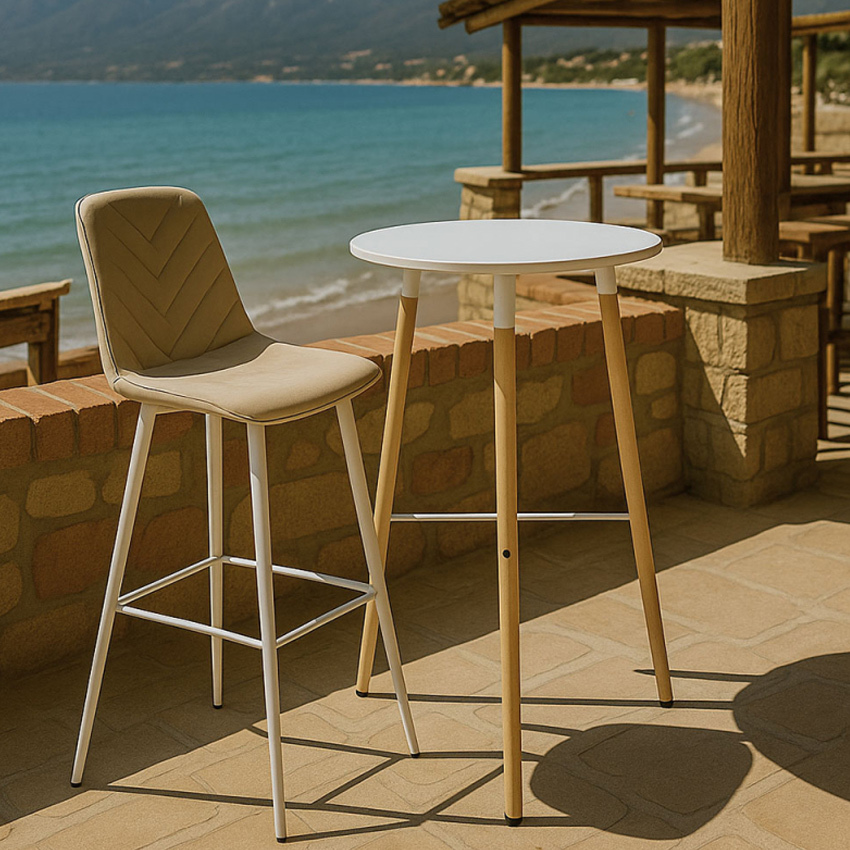 Mesa Nera Alta 60 x 60 x 105 cm 