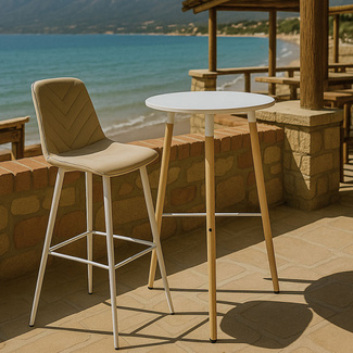 Mesa Nera Alta 60 x 60 x 105 cm 
