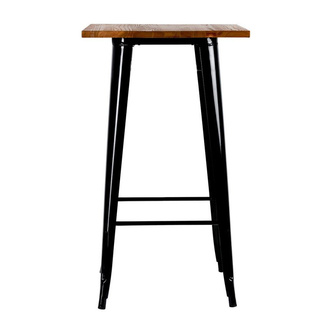 Mesa Alta Meyer Tablero Madera 60 x 60 x 108 cm
