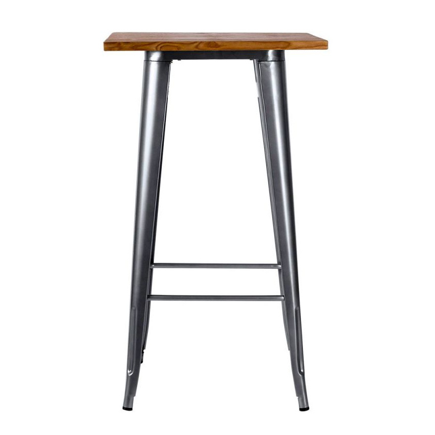 Mesa Alta Meyer Tablero Madera 60 x 60 x 108 cm