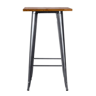 Mesa Alta Meyer Tablero Madera 60 x 60 x 108 cm