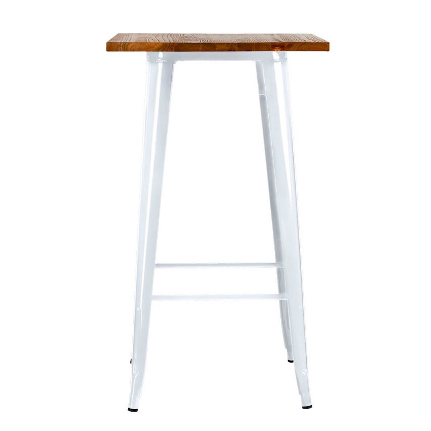 Mesa Alta Meyer Tablero Madera 60 x 60 x 108 cm