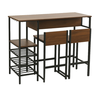 Set Bar Mesa Alta y 2 Taburetes Barcar