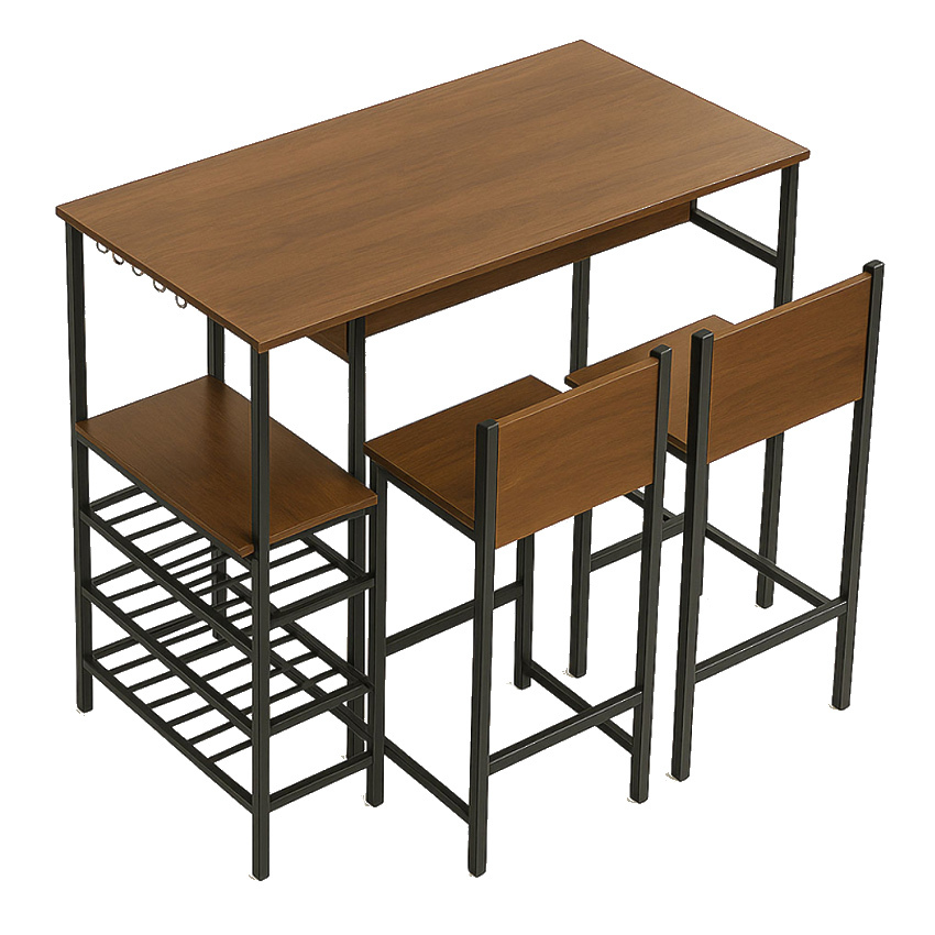 Set Bar Mesa Alta y 2 Taburetes Barcar