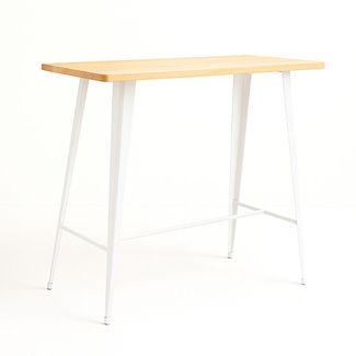 Mesa Meyer Alta Rectangular Madera Natural 60 x 120 x 105 cm 