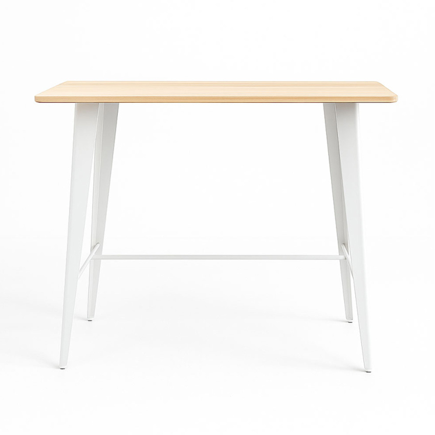 Mesa Meyer Alta Rectangular Madera Natural 60 x 120 x 105 cm 