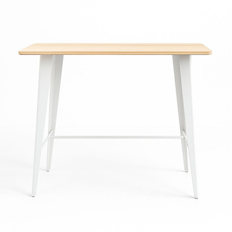Mesa Meyer Alta Rectangular Madera Natural 60 x 120 x 105 cm 