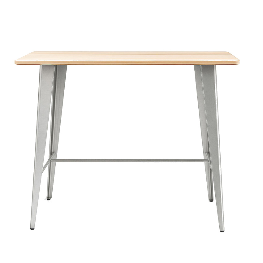 Mesa Meyer Alta Rectangular Madera Natural 60 x 120 x 105 cm 
