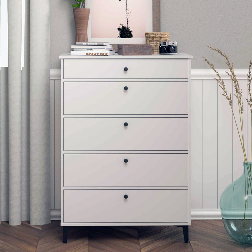 Sinfonier Blanco Soft 5 Cajones 48 x 82 x 115 cm 