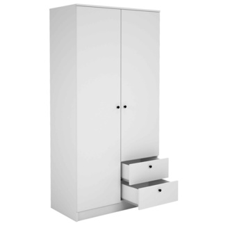 Armario 2 Puertas 2 Cajones Blanco Liso Ref.648