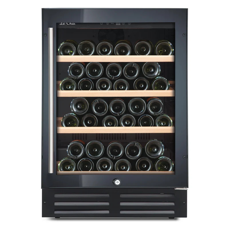 Vinoteca negra encastrable bajo encimera gama alta  42 botellas Le Chai PRO42E