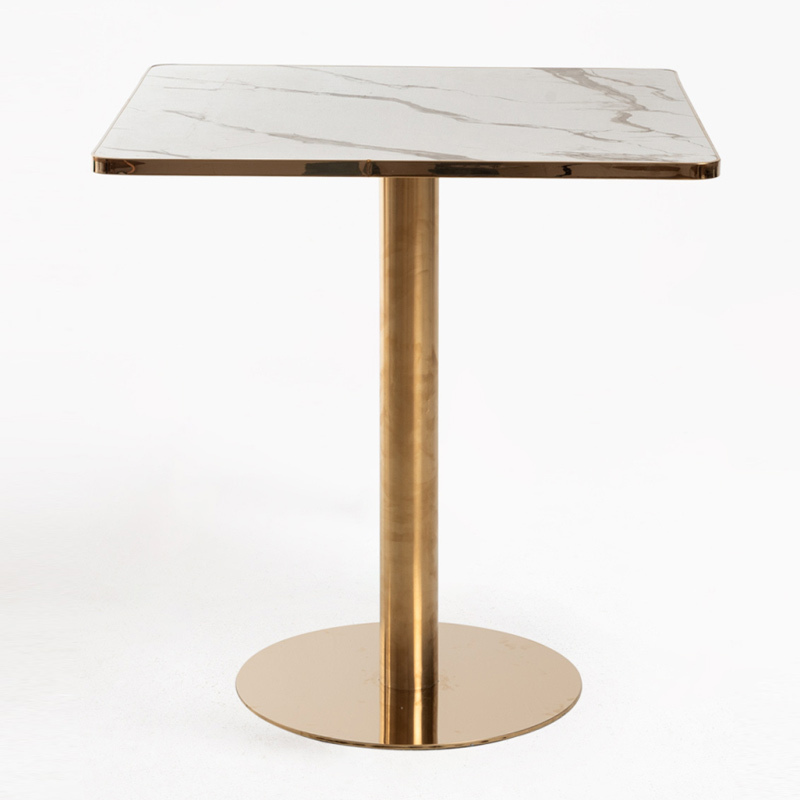Mesa Bar Roffi Cuadrada 70cm Golden